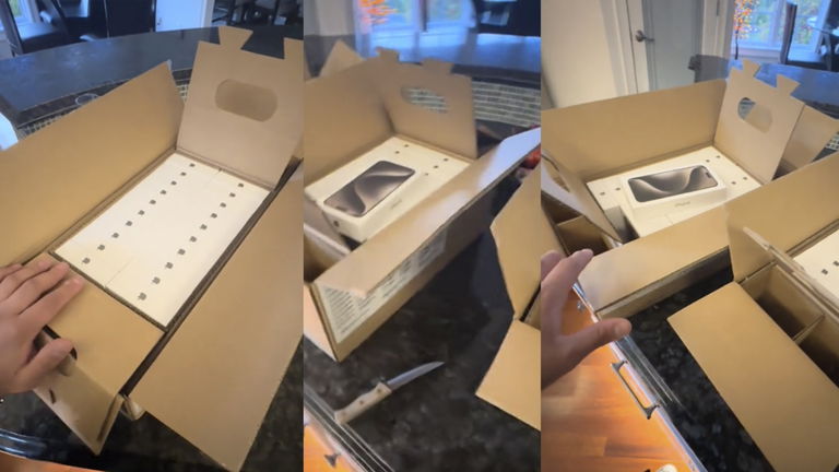Pide 4 iPhone 15 Pro Max y le envían 60 valorados en 100.000 dólares