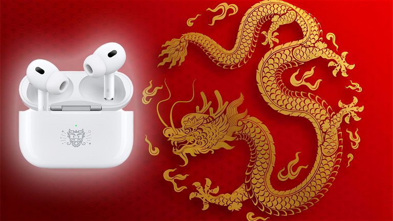 Así son los AirPods exclusivos por el Año del Dragón que Apple vende en China