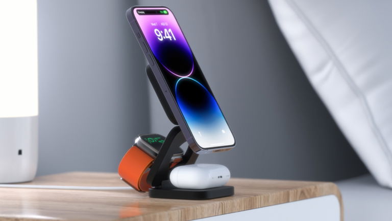 Esta es la base de carga plegable 3 en 1 que todo usuario de iPhone desearía tener