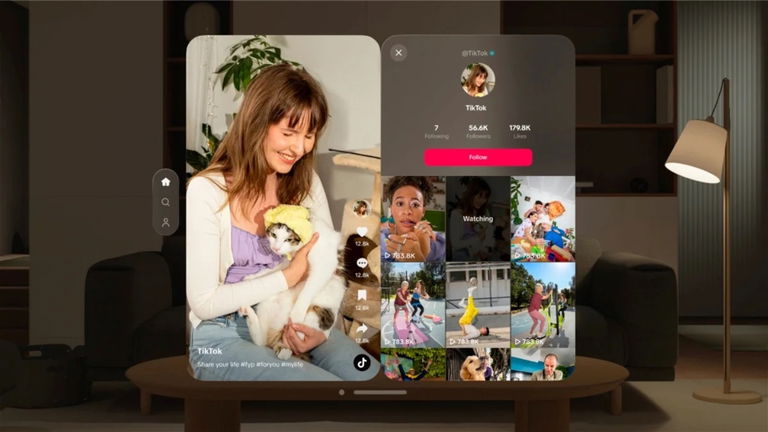 TikTok lanza su app para Apple Vision Pro, antes que Netflix y YouTube