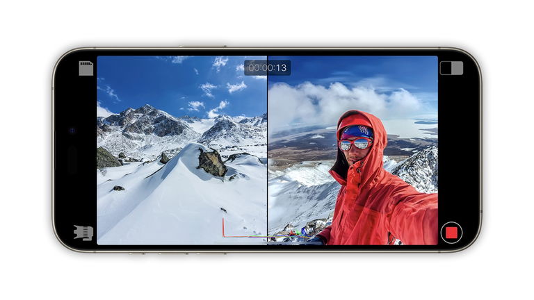 Cómo grabar vídeo con la cámara delantera y trasera del iPhone a la vez