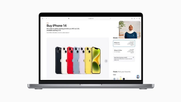 Los clientes de Apple podrán comprar su iPhone por videollamada