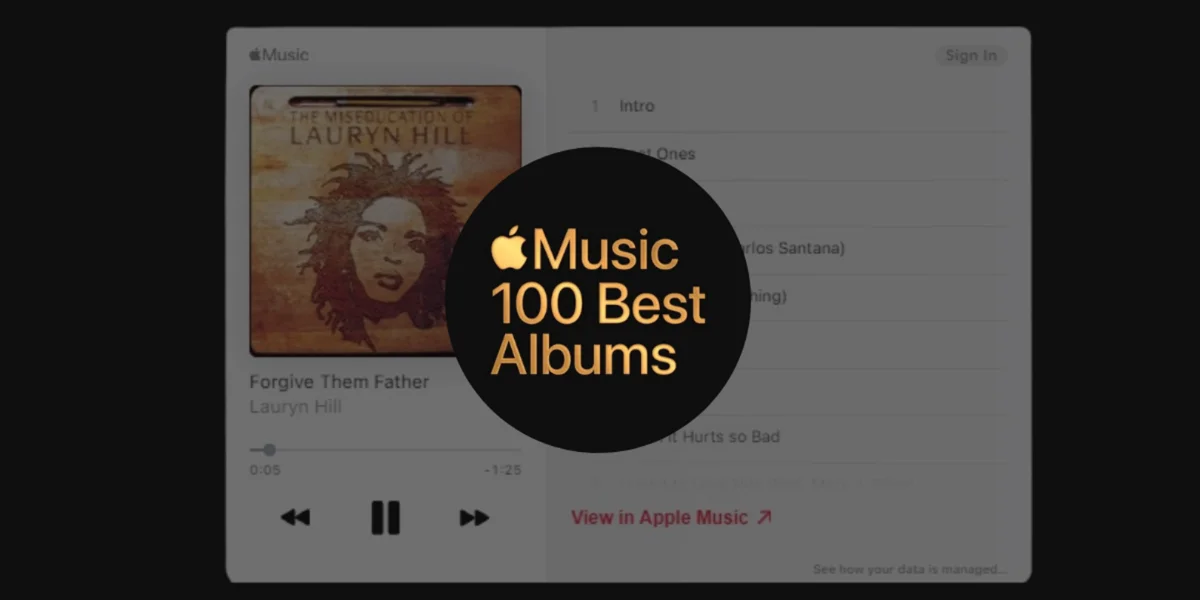 Apple Music desvela los 10 mejores álbumes de música de la historia