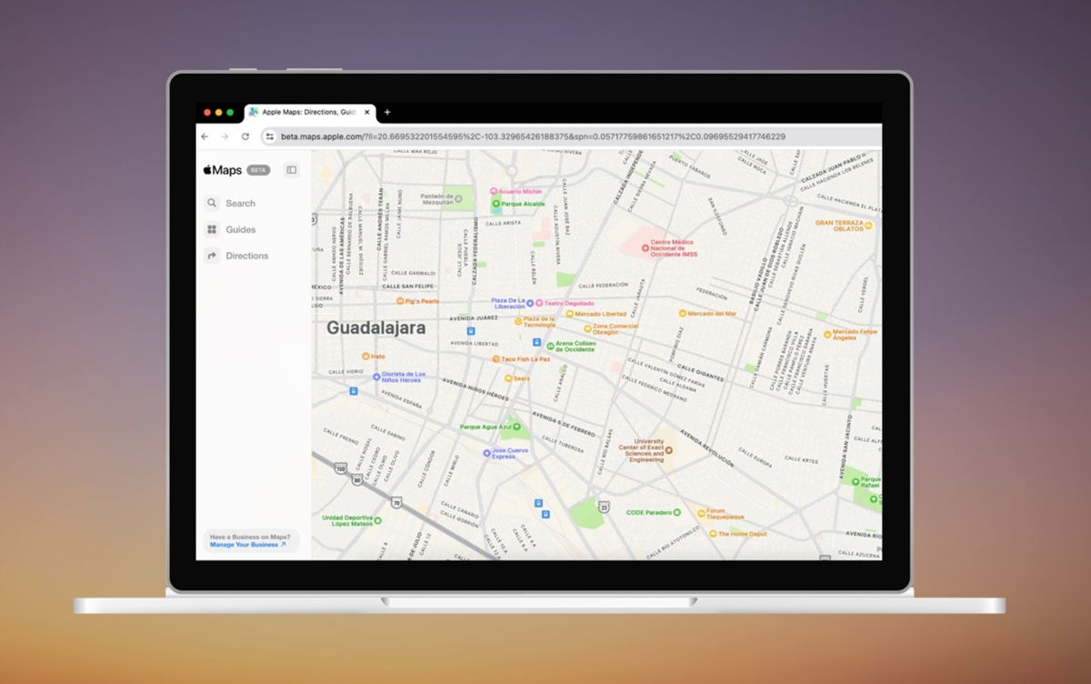 Apple Maps ahora está disponible en la web