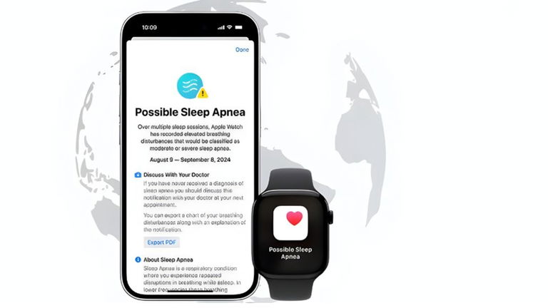 La detección de apnea del sueño del Apple Watch ya disponible en España, EEUU y más de 150 países