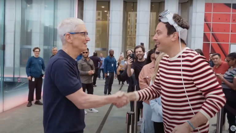 The launch of the iPhone is "an out of body experience" according to Tim Cook