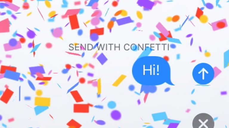 WhatsApp will have a confetti effect. Something iPhone users have been using for years