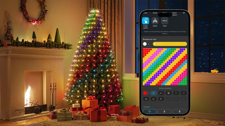 Las luces definitivas para tu árbol de Navidad: puedes dibujar desde el iPhone y están en oferta