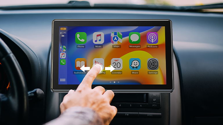 Esta pantalla con CarPlay es compatible con cualquier coche y perfecta para tu iPhone