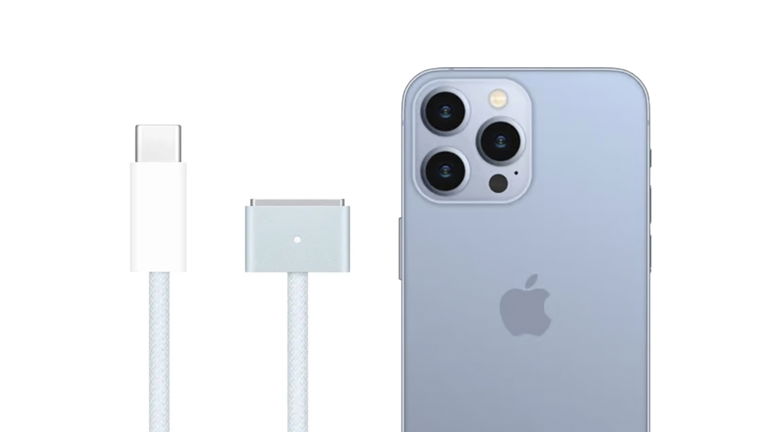 El MacBook Air M4 viene con un bonito cable de color azul. Ojalá también llegue al iPhone