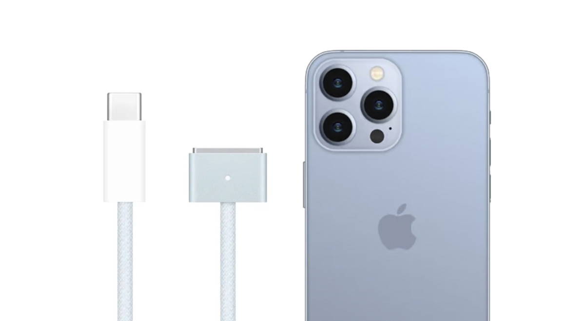 El MacBook Air M4 viene con un bonito cable de color azul. Ojalá también llegue al iPhone