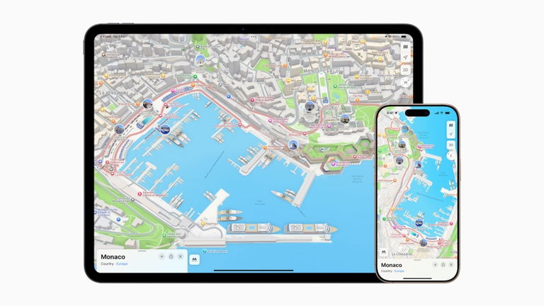 El circuito de F1 de Mónaco se puede ver en Apple Maps con todo lujo de detalles