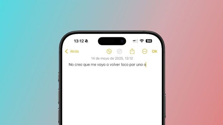 La letra "a" de la app Notas del iPhone es diferente al resto y nadie sabe por qué