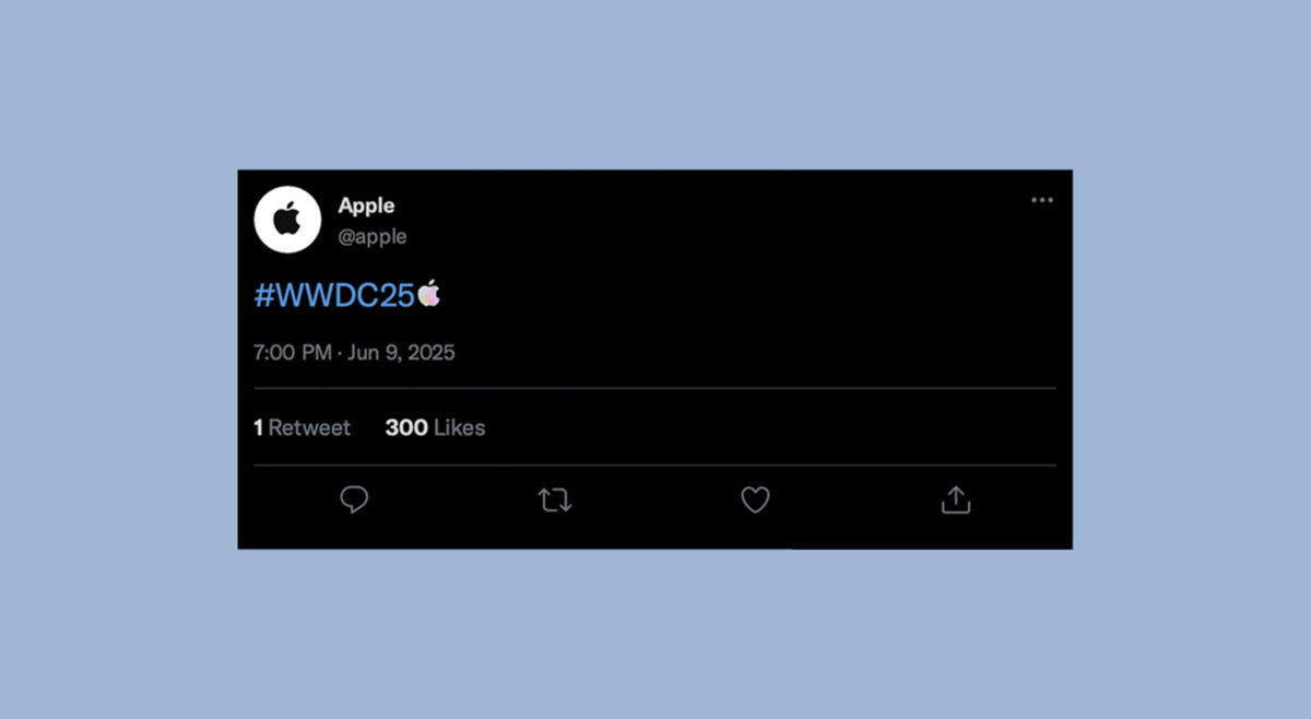 El hashmoji #WWDC25 ya aparece en X a las puertas del evento de Apple