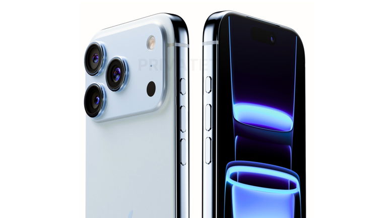 Así sería un iPhone 17 Pro con el diseño del iPhone Air de titanio y cristal