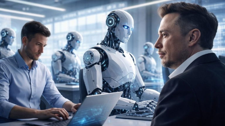 Elon Musk asegura qué trabajos están en peligro por la IA: todo lo que no sea "mover átomos"